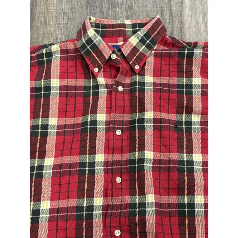Ralph Lauren Classic Fit Size‎ XL Performance Flannel Men's Long Sleeve Plaid